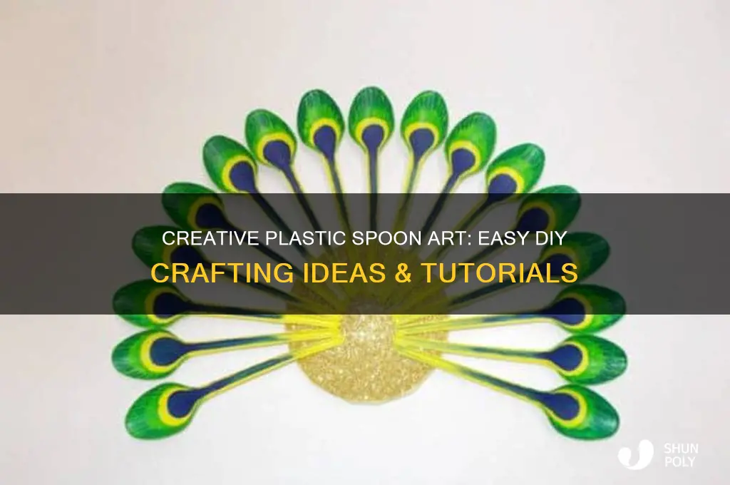 how to make plastic spoon art