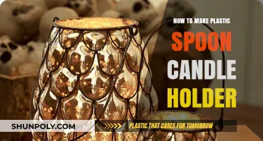 Creative DIY: Crafting a Plastic Spoon Candle Holder Easily