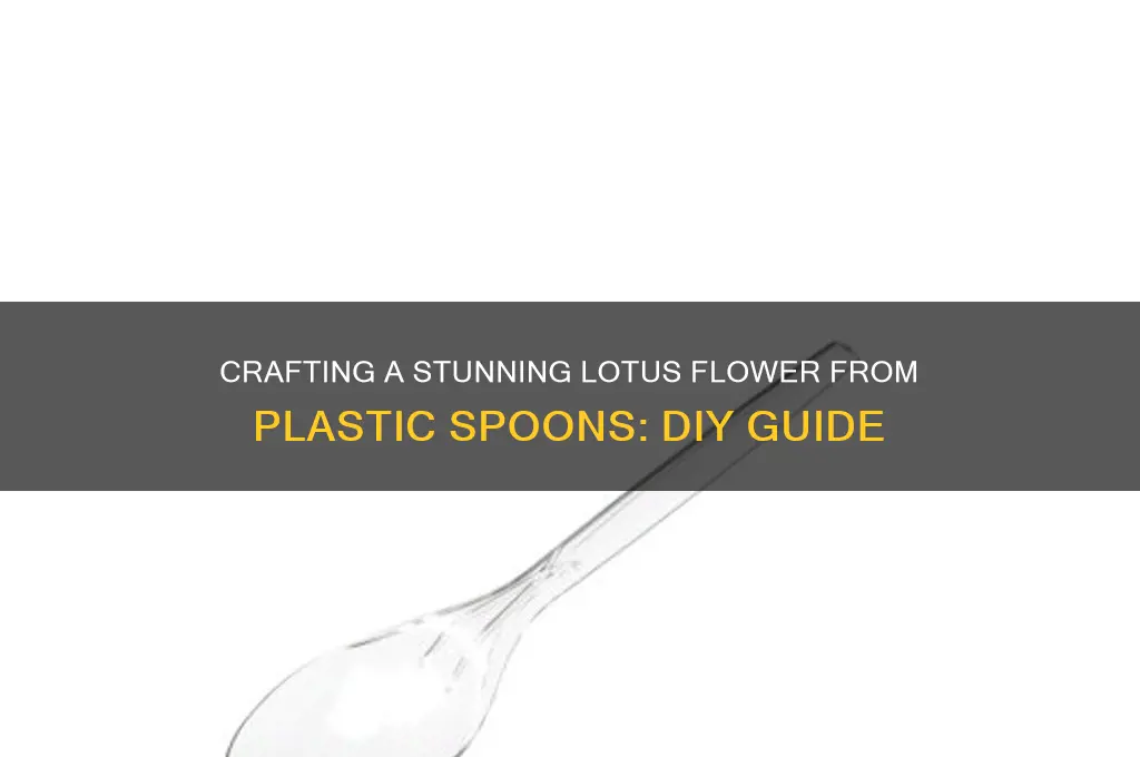 how to make plastic spoon lotus