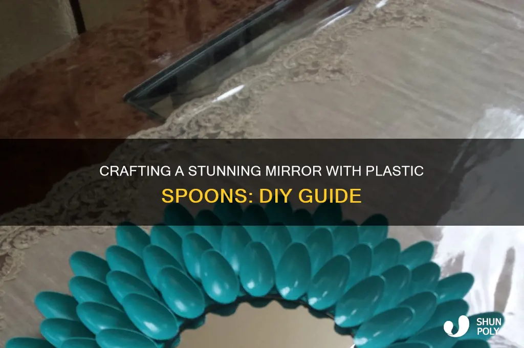 how to make plastic spoon mirror