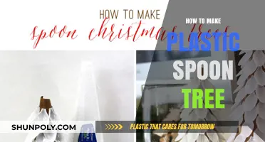Creative DIY: Crafting a Unique Plastic Spoon Tree Decor