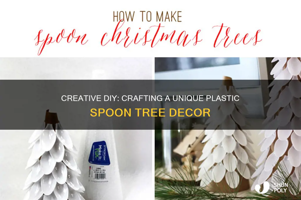 how to make plastic spoon tree