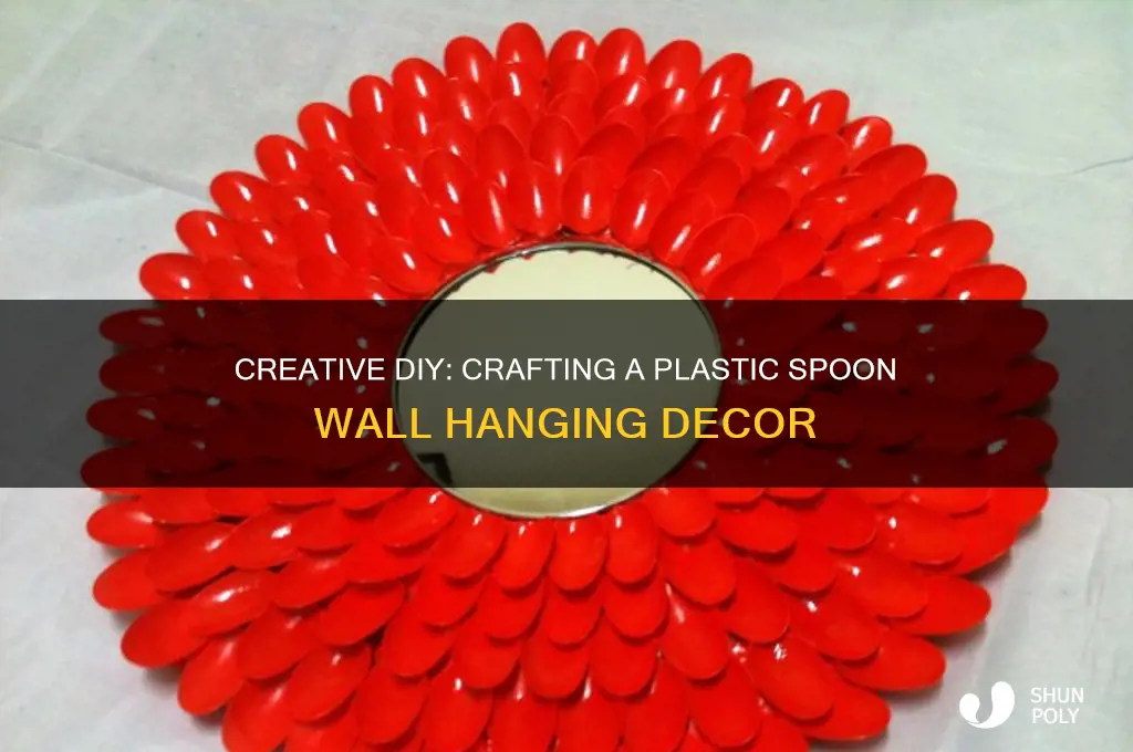 how to make plastic spoon wall hanging