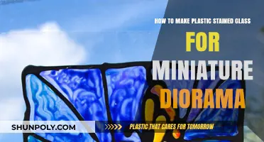Crafting Miniature Diorama Stained Glass with Plastic Sheets