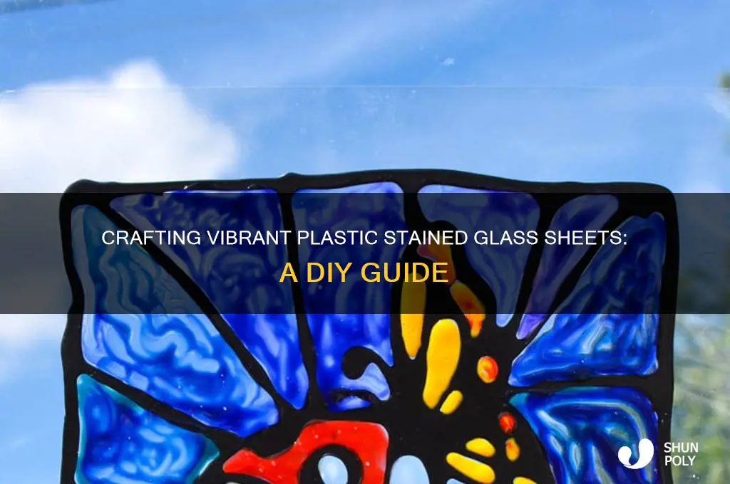 how to make plastic stained glass sheets