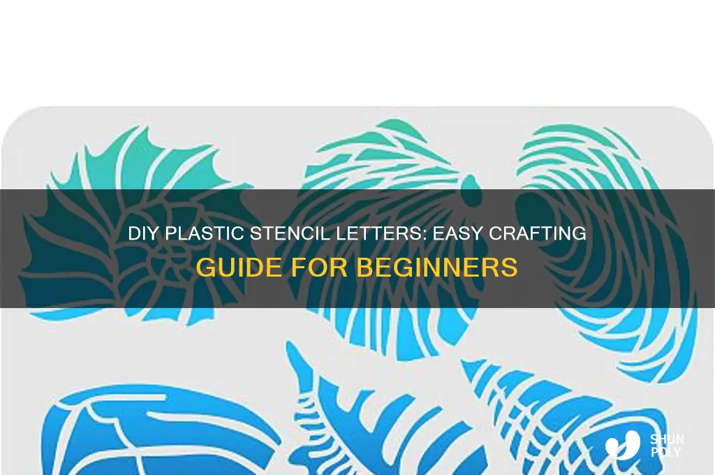 how to make plastic stencil letters
