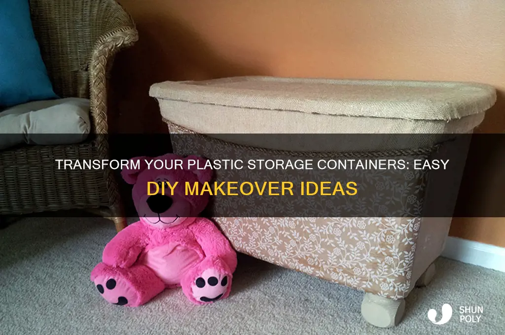 how to make plastic storage containers pretty