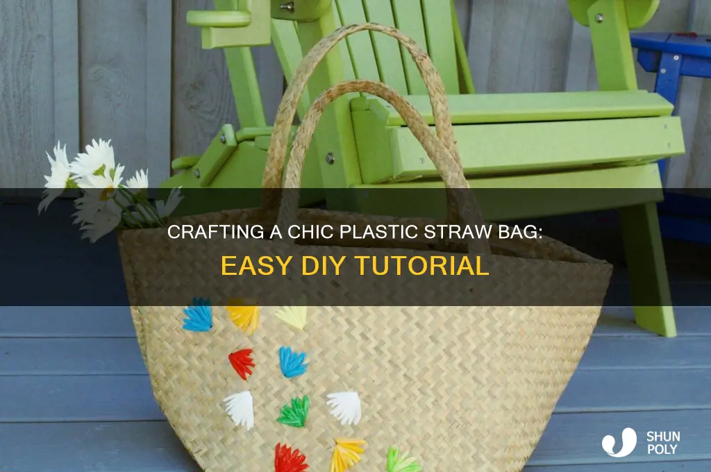 how to make plastic straw bag