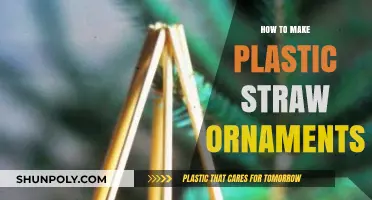 Creative DIY: Crafting Festive Plastic Straw Ornaments for Holiday Decor