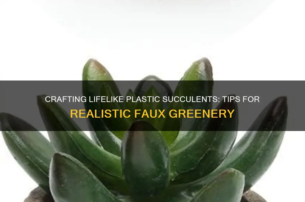 how to make plastic succelents look real