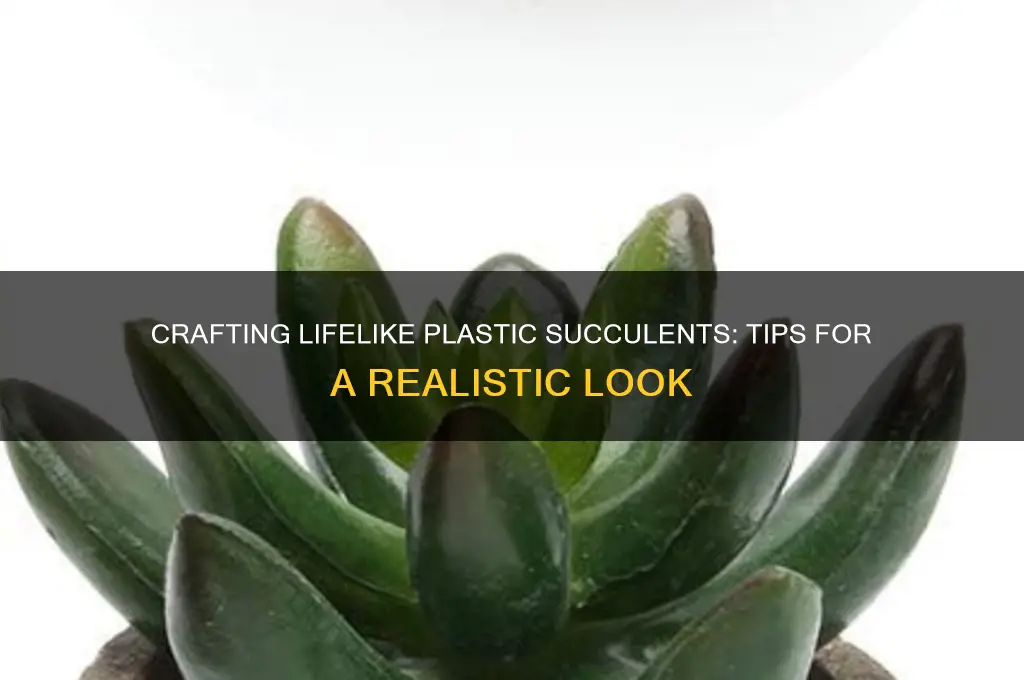 how to make plastic succulents look real