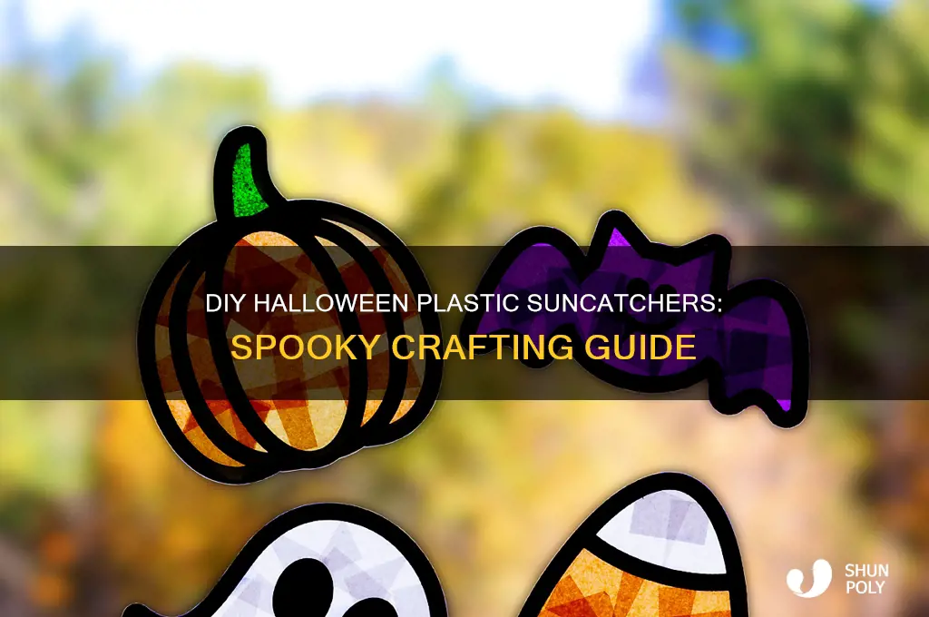 how to make plastic suncatchers halloween