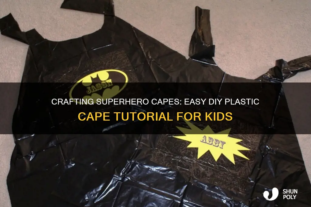 how to make plastic superhero capes