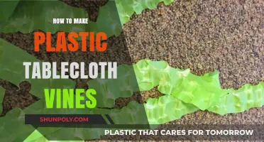 Crafting Plastic Tablecloth Vines: Easy DIY Decor Tutorial
