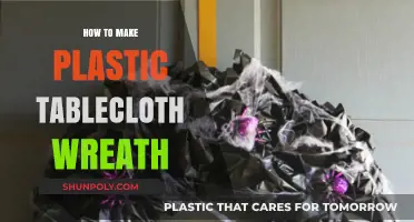 Crafting a Festive Plastic Tablecloth Wreath: Easy DIY Guide