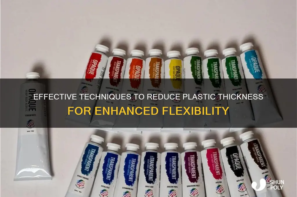 how to make plastic thinner