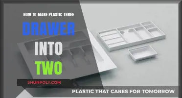 Transform Your Plastic Three-Drawer Unit into a Sleek Two-Drawer Setup