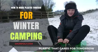 DIY Plastic Toboggan: Winter Camping Gear for Snowy Adventures