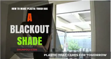 DIY Blackout Shade: Transforming Plastic Trash Bags into Light-Blocking Solutions