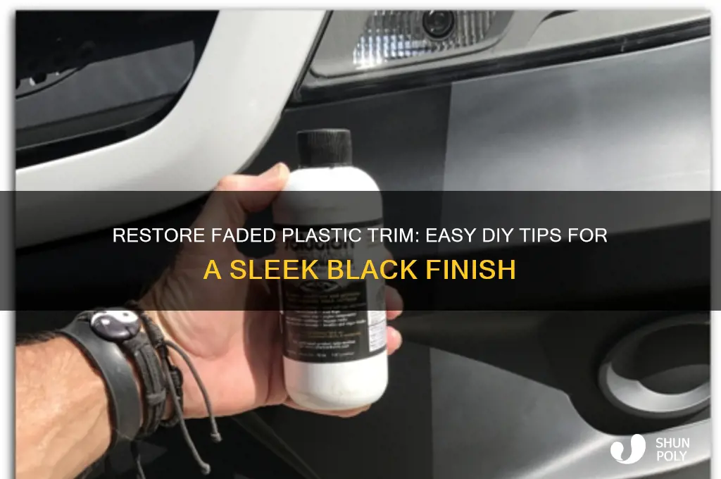 how to make plastic trim black again