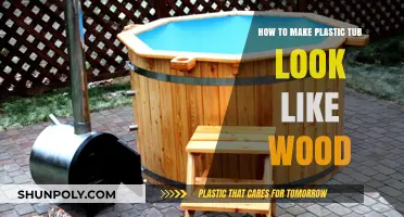 Transform Plastic Tubs into Wood-Like Masterpieces: DIY Guide