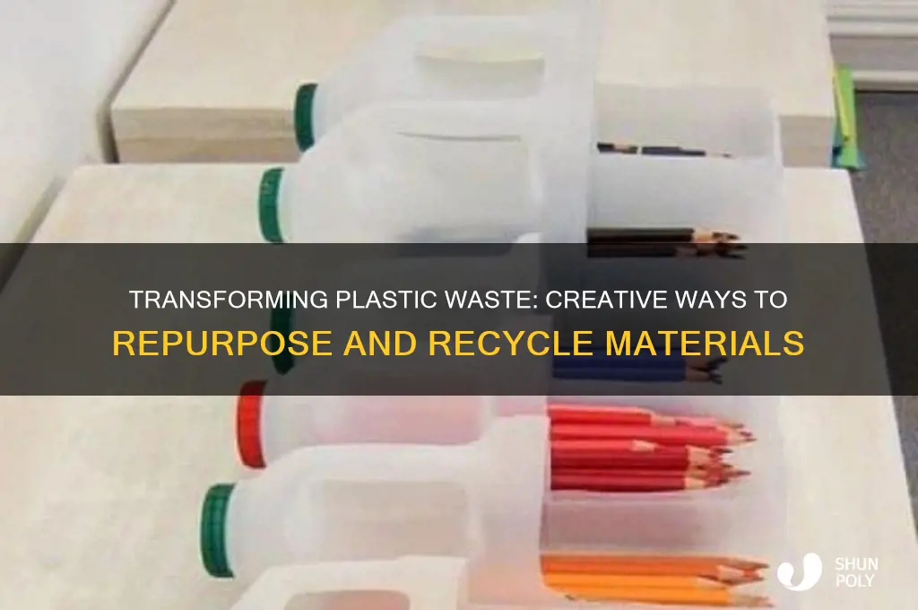 how to make plastic waste material