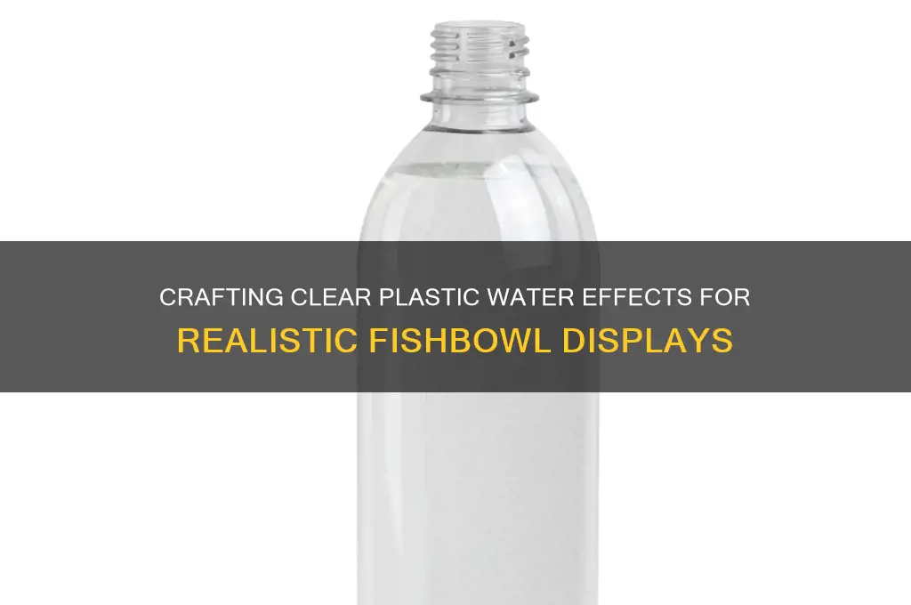 how to make plastic water in fishbowl