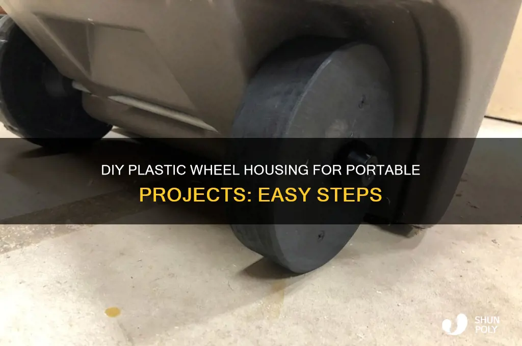 how to make plastic wheels houseing for portable