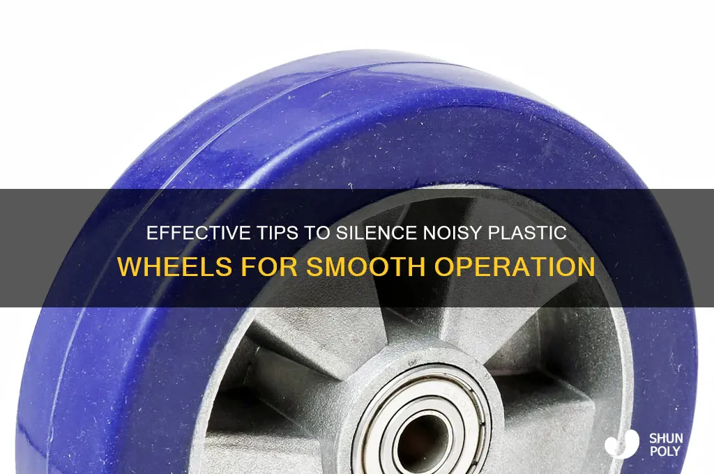 how to make plastic wheels quiet