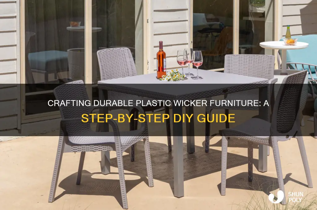 how to make plastic wicker furniture