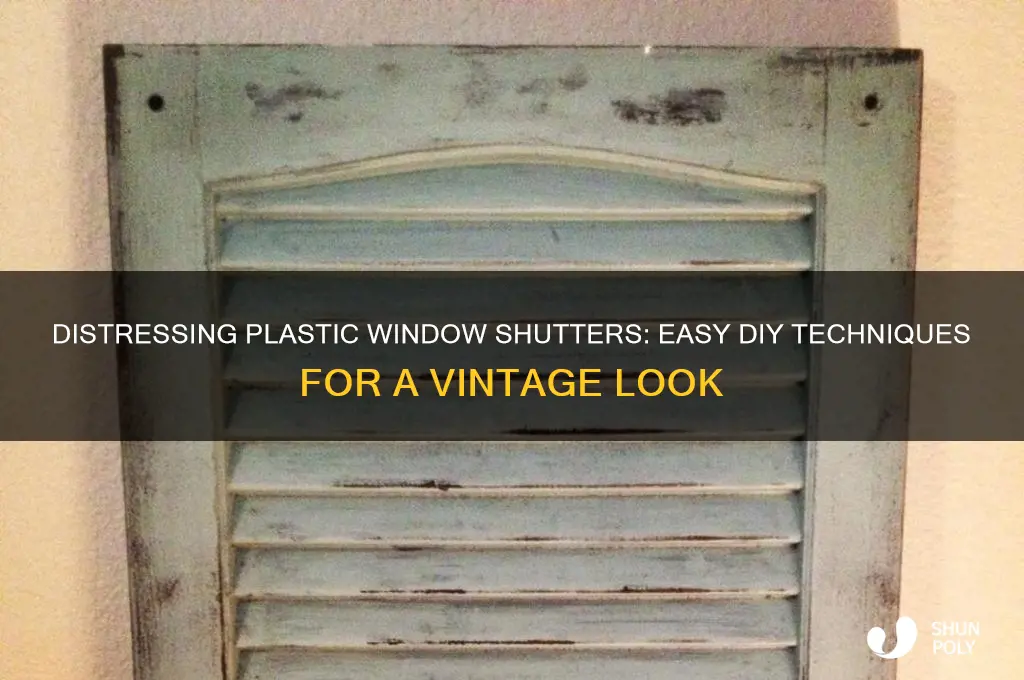 how to make plastic window shutters look distressed