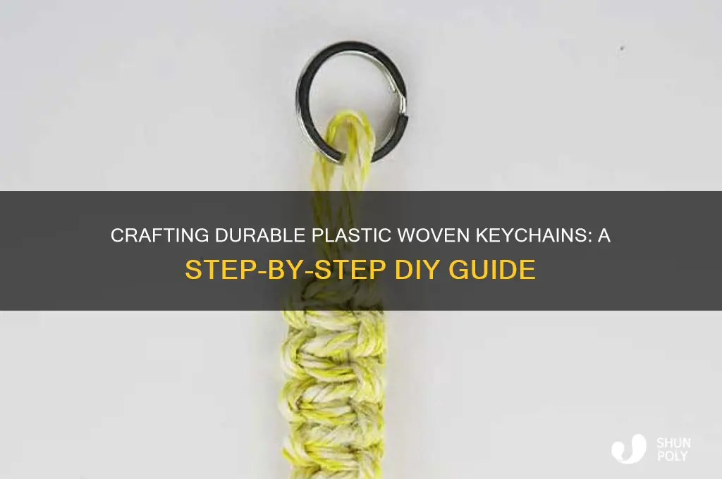 how to make plastic woven keychains