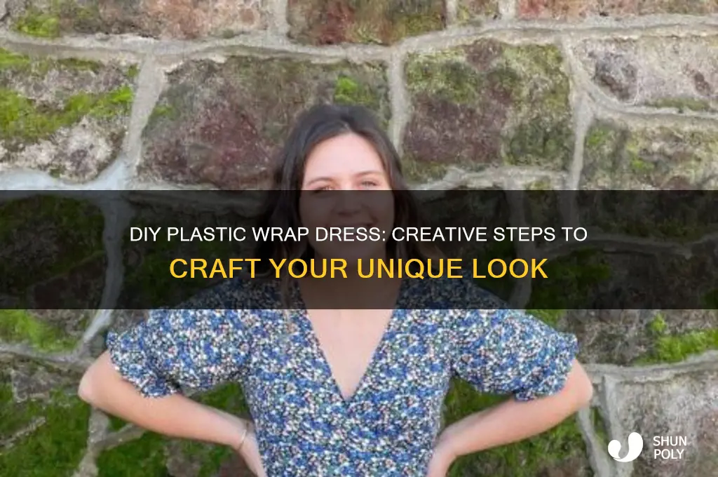 how to make plastic wrap dress
