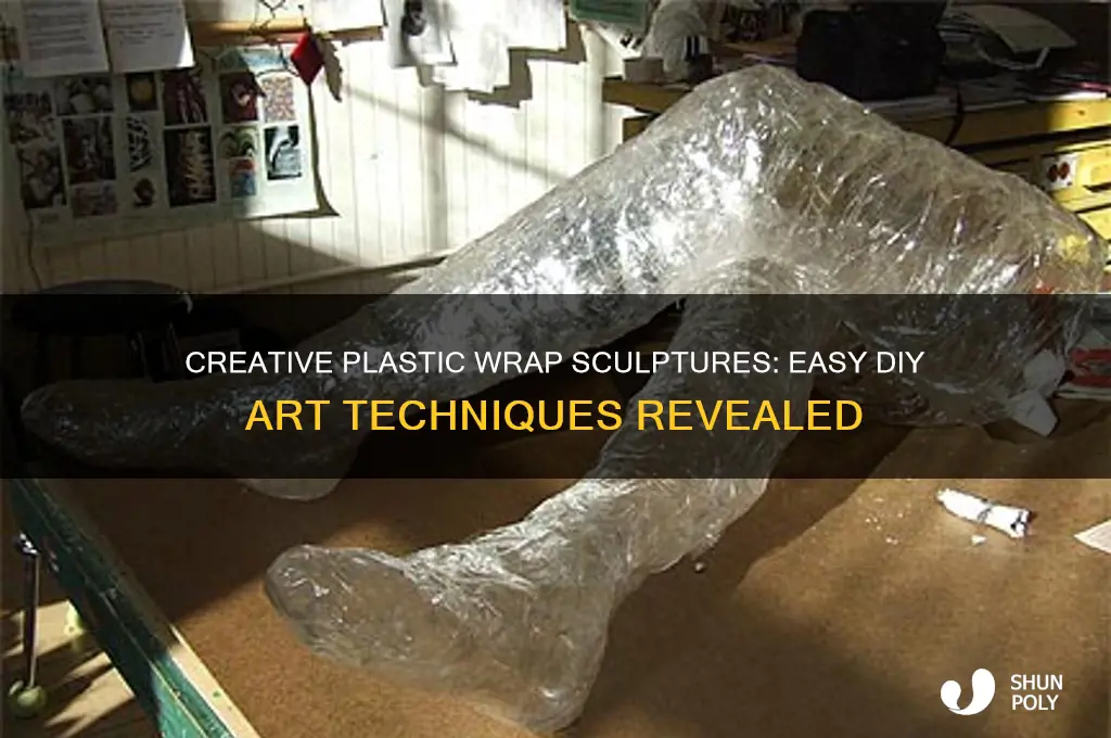 how to make plastic wrap sculptures