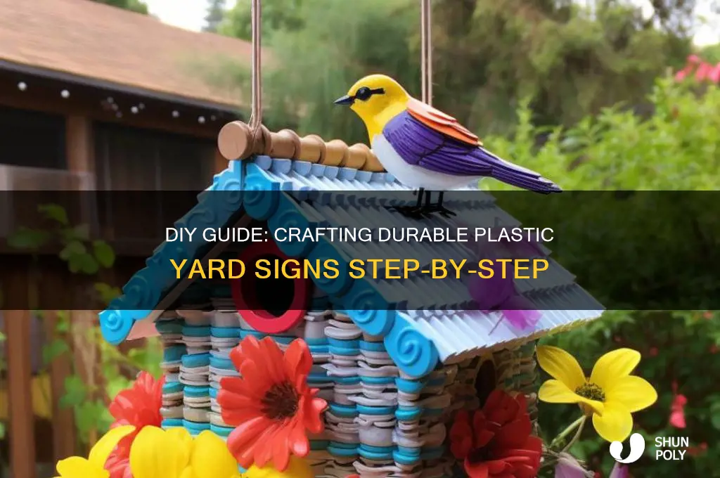 how to make plastic yard signs