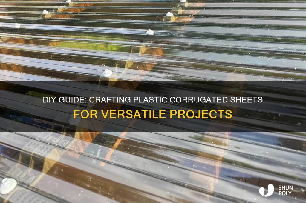 how to make plastice corrgated sheets