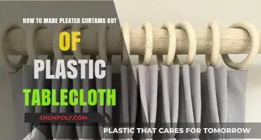 DIY Pleated Curtains: Transforming Plastic Tablecloths into Stylish Window Treatments