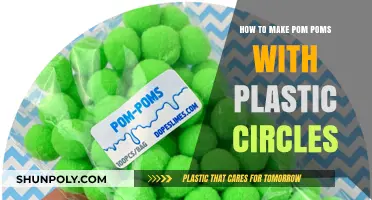 Crafting Fluffy Pom-Poms Using Plastic Circles: A Simple DIY Guide