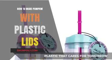 Creative Recycling: Crafting Colorful Pompoms from Plastic Lids Easily