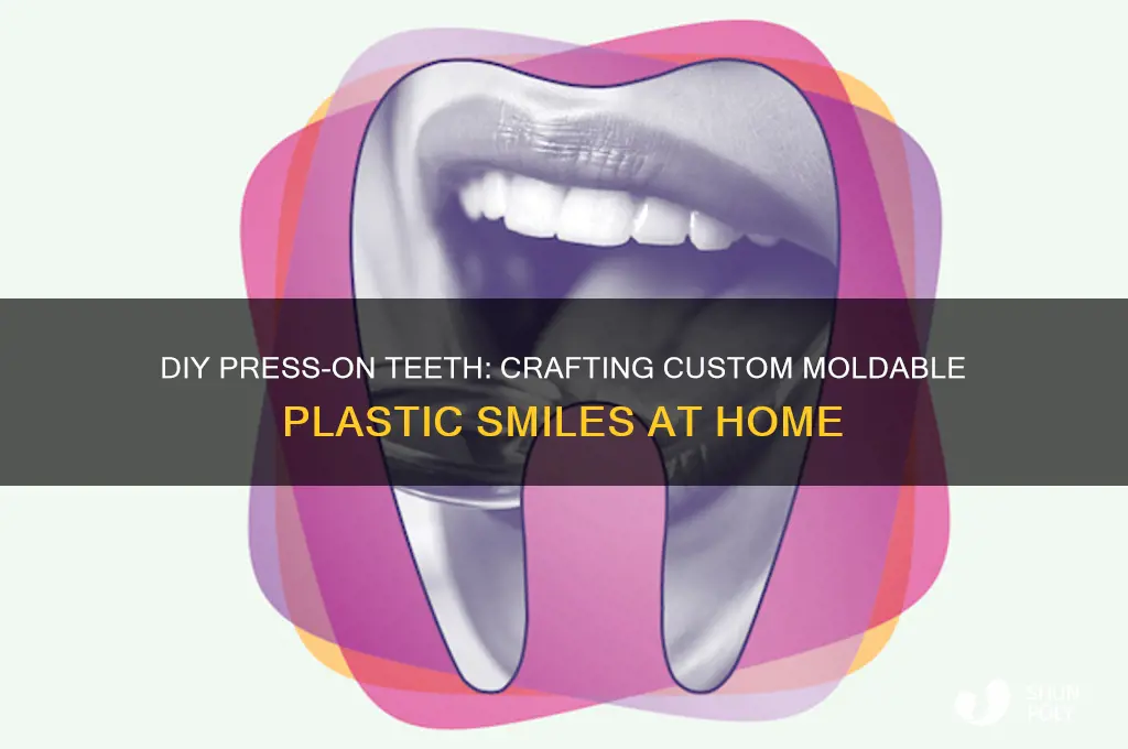 how to make press on teeth with moldable plastic