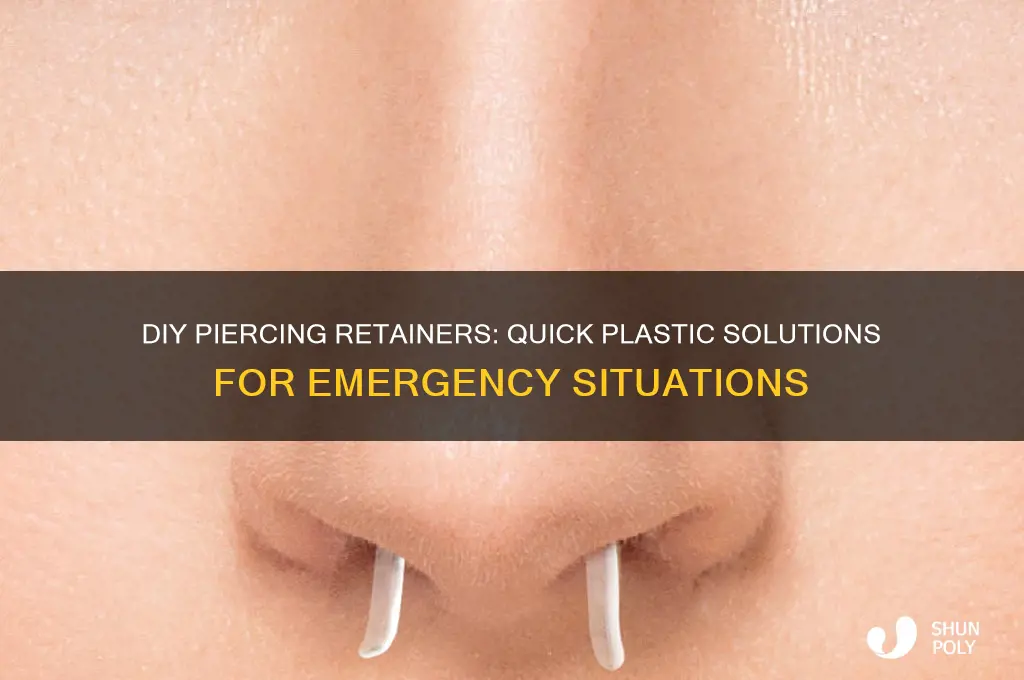 how to make quick plastic retainers for piercings fyi