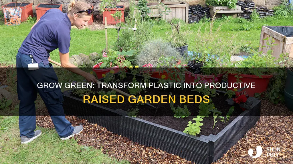 how to make raised garden beds from recycled plastic