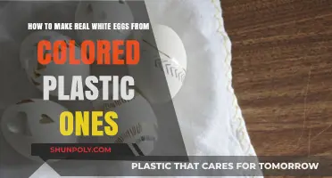 Transforming Colored Plastic Eggs into Realistic White Eggs: A DIY Guide