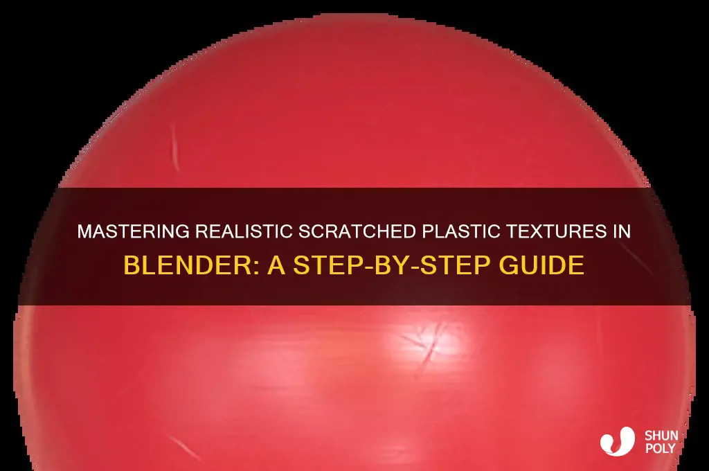 how to make realistic scratched plastic in blender