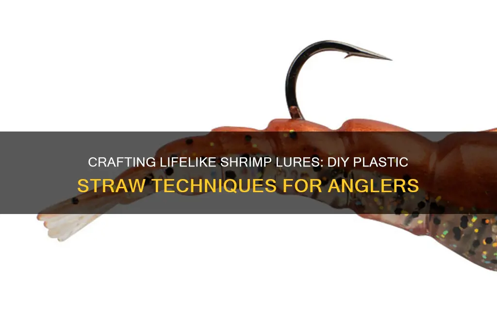 how to make realistic shrimp lures from plastic straws