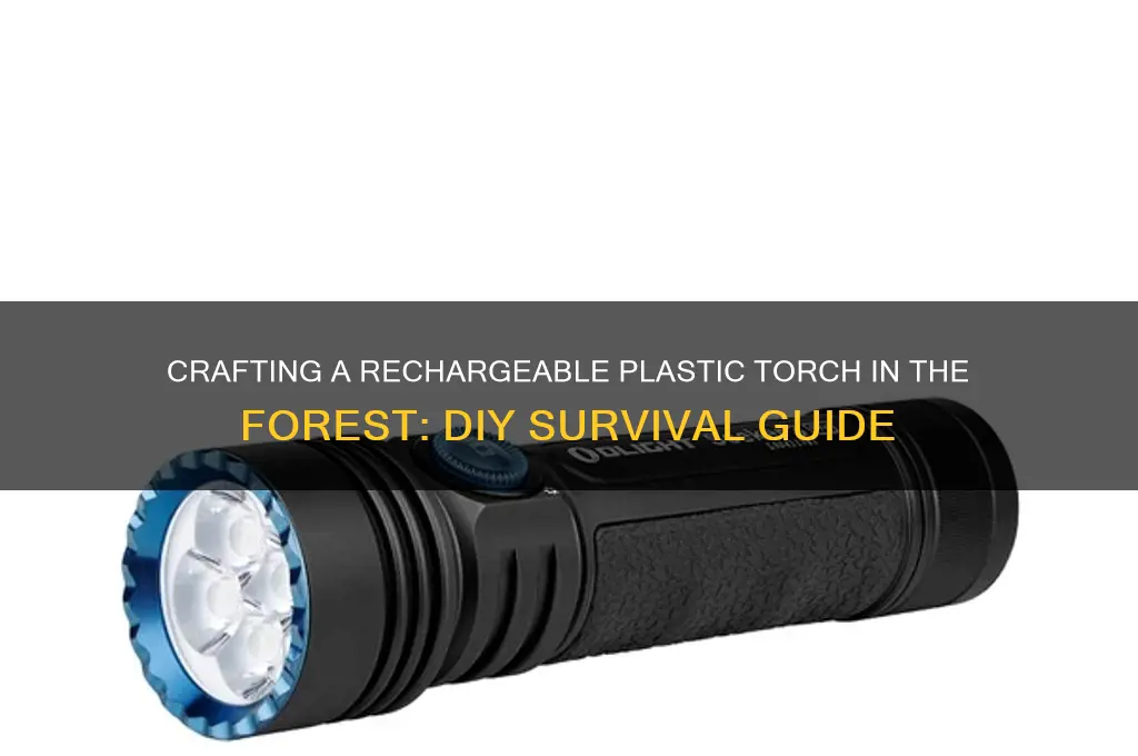 how to make rechargeable plastic torch in the forest
