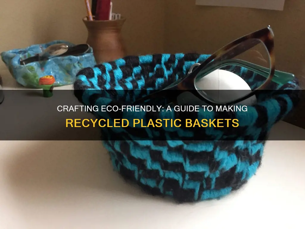 how to make recycled plastic basket