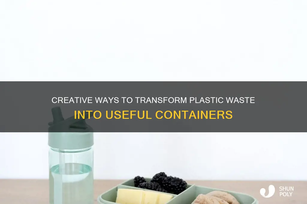 how to make recycled plastic containers