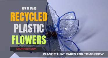 Creating Colorful Plastic Flowers from Recycled Materials