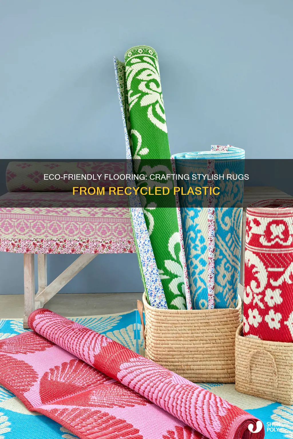 how to make recycled plastic rugs